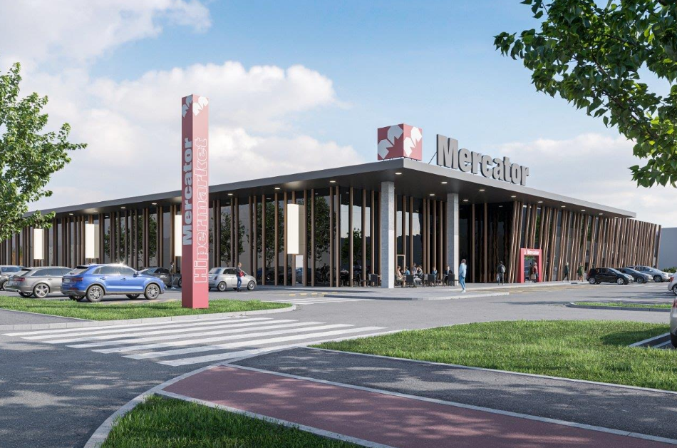 Idejni osnutek projekta Trgovski center Murska Sobota